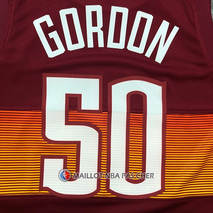 Maillot Denver Nuggets Aaron Gordon NO 50 Ville 2020-21 Rouge